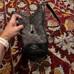 Coach black substitute hand bag